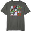 image:imageStar Wars Chewbacca Princess Leia and Yoda Christmas Holiday TShirtAsphalt Grey