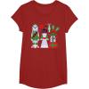 image:imageStar Wars Chewbacca Princess Leia and Yoda Christmas Holiday TShirtCranberry Red