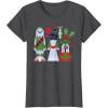 image:imageStar Wars Chewbacca Princess Leia and Yoda Christmas Holiday TShirtDark Heather Grey