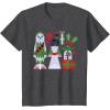 image:imageStar Wars Chewbacca Princess Leia and Yoda Christmas Holiday TShirtDark Heather Grey