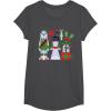 image:imageStar Wars Chewbacca Princess Leia and Yoda Christmas Holiday TShirtDark Heather Grey