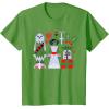 image:imageStar Wars Chewbacca Princess Leia and Yoda Christmas Holiday TShirtGrass Green