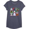 image:imageStar Wars Chewbacca Princess Leia and Yoda Christmas Holiday TShirtHeather Blue