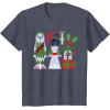 image:imageStar Wars Chewbacca Princess Leia and Yoda Christmas Holiday TShirtHeather Blue
