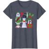 image:imageStar Wars Chewbacca Princess Leia and Yoda Christmas Holiday TShirtHeather Blue