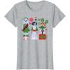 image:imageStar Wars Chewbacca Princess Leia and Yoda Christmas Holiday TShirtHeather Grey