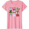 image:imageStar Wars Chewbacca Princess Leia and Yoda Christmas Holiday TShirtPink