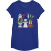 image:imageStar Wars Chewbacca Princess Leia and Yoda Christmas Holiday TShirtRoyal Blue
