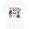 image:imageStar Wars Chewbacca Princess Leia and Yoda Christmas Holiday TShirtWhite