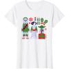 image:imageStar Wars Chewbacca Princess Leia and Yoda Christmas Holiday TShirtWhite