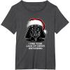 image:imageStar Wars Christmas Darth Vader Disturbing Lack Of Cheer TShirtDark Heather Grey