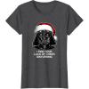 image:imageStar Wars Christmas Darth Vader Disturbing Lack Of Cheer TShirtDark Heather Grey