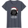 image:imageStar Wars Christmas Darth Vader Disturbing Lack Of Cheer TShirtHeather Blue