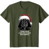 image:imageStar Wars Christmas Darth Vader Disturbing Lack Of Cheer TShirtOlive Green
