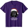 image:imageStar Wars Christmas Darth Vader Disturbing Lack Of Cheer TShirtPurple