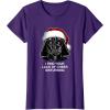 image:imageStar Wars Christmas Darth Vader Disturbing Lack Of Cheer TShirtPurple