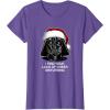image:imageStar Wars Christmas Darth Vader Disturbing Lack Of Cheer TShirtPurple Heather