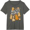 image:imageStar Wars Christmas Merry Force Be With You XMas Cookies TShirtAsphalt Grey