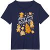 image:imageStar Wars Christmas Merry Force Be With You XMas Cookies TShirtNavy Blue