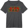 image:imageStar Wars Christmas Plaid Holly Logo TShirtDark Heather Grey