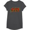 image:imageStar Wars Christmas Plaid Holly Logo TShirtDark Heather Grey