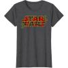 image:imageStar Wars Christmas Plaid Holly Logo TShirtDark Heather Grey