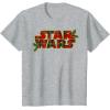 image:imageStar Wars Christmas Plaid Holly Logo TShirtHeather Grey