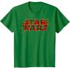 image:imageStar Wars Christmas Plaid Holly Logo TShirtKelly Green