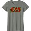image:imageStar Wars Christmas Plaid Holly Logo TShirtOlive Heather