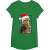image:imageStar Wars Christmas Santa Chewbacca Windswept Movie Panel TShirtKelly Green