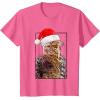 image:imageStar Wars Christmas Santa Chewbacca Windswept Movie Panel TShirtPink Heather