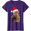 image:imageStar Wars Christmas Santa Chewbacca Windswept Movie Panel TShirtPurple