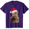 image:imageStar Wars Christmas Santa Chewbacca Windswept Movie Panel TShirtPurple
