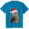 image:imageStar Wars Christmas Santa Chewbacca Windswept Movie Panel TShirtSapphire Blue