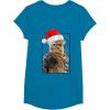 image:imageStar Wars Christmas Santa Chewbacca Windswept Movie Panel TShirtSapphire Blue