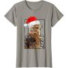 image:imageStar Wars Christmas Santa Chewbacca Windswept Movie Panel TShirtSlate Grey