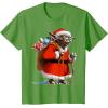 image:imageStar Wars Christmas Yoda Santa Sack Of Presents TShirtGrass Green