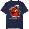 image:imageStar Wars Christmas Yoda Santa Sack Of Presents TShirtNavy Blue