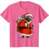 image:imageStar Wars Christmas Yoda Santa Sack Of Presents TShirtPink Heather