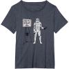 image:imageStar Wars Classic Christmas Save The Death Star Fund Raising TShirtHeather Blue