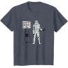 image:imageStar Wars Classic Christmas Save The Death Star Fund Raising TShirtHeather Blue