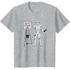 image:imageStar Wars Classic Christmas Save The Death Star Fund Raising TShirtHeather Grey