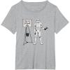 image:imageStar Wars Classic Christmas Save The Death Star Fund Raising TShirtHeather Grey