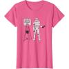 image:imageStar Wars Classic Christmas Save The Death Star Fund Raising TShirtPink Heather