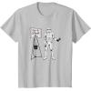 image:imageStar Wars Classic Christmas Save The Death Star Fund Raising TShirtSilver Grey