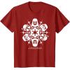 image:imageStar Wars Dark Side Snowflake Christmas TShirtCranberry Red
