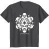 image:imageStar Wars Dark Side Snowflake Christmas TShirtDark Heather Grey