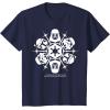 image:imageStar Wars Dark Side Snowflake Christmas TShirtNavy Blue