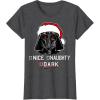 image:imageStar Wars Darth Vader Dark List Santa Christmas TShirt TShirtDark Heather Grey