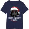 image:imageStar Wars Darth Vader Dark List Santa Christmas TShirt TShirtNavy Blue